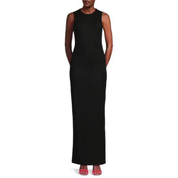 ALICE + OLIVIA Women's Delora Side Slit Maxi Dress Size 0 In Black - Picture 1 of 16